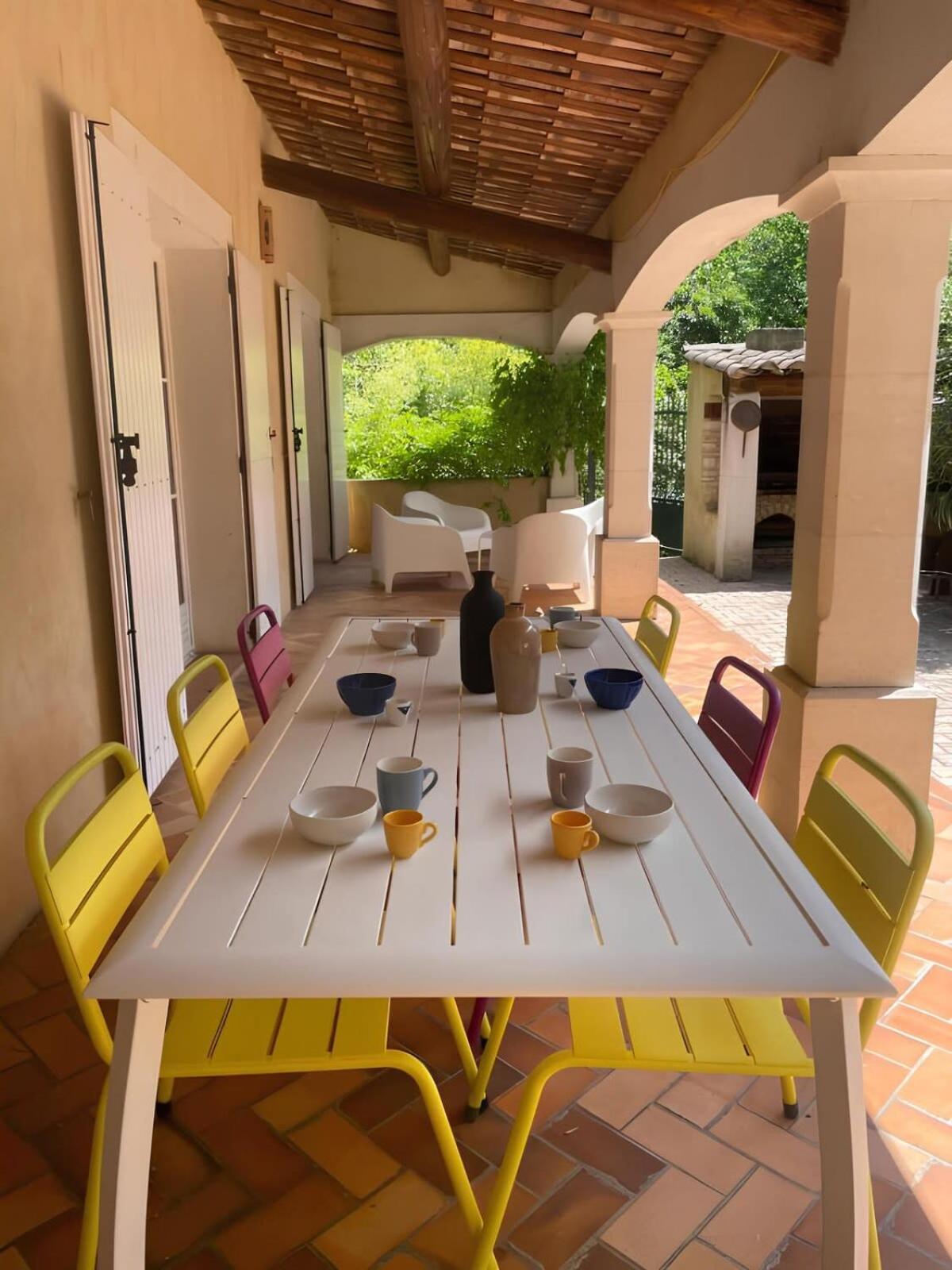 Les Oliviers - Villa 10 People - 5 Min Ardeche Saint-Julien-de-Peyrolas Exterior photo